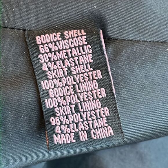 Nwot Aqua metallic black & grey party dress - Picture 7 of 7